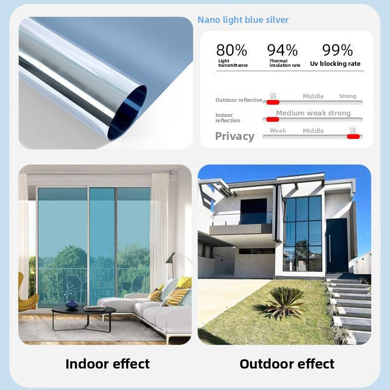 One Way Privacy Window Film Heat Insulation UV Protection