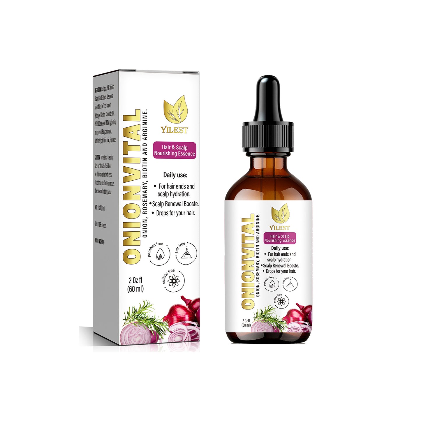 Onion hair care essential oil