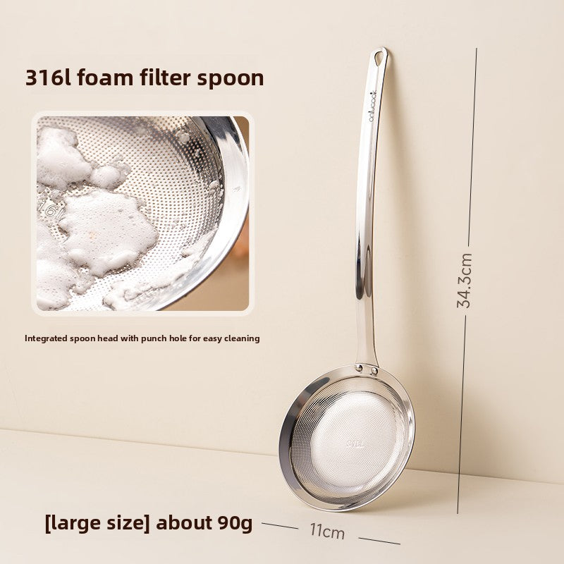 Onlycook Stainless Steel Oil Strainer Spoon