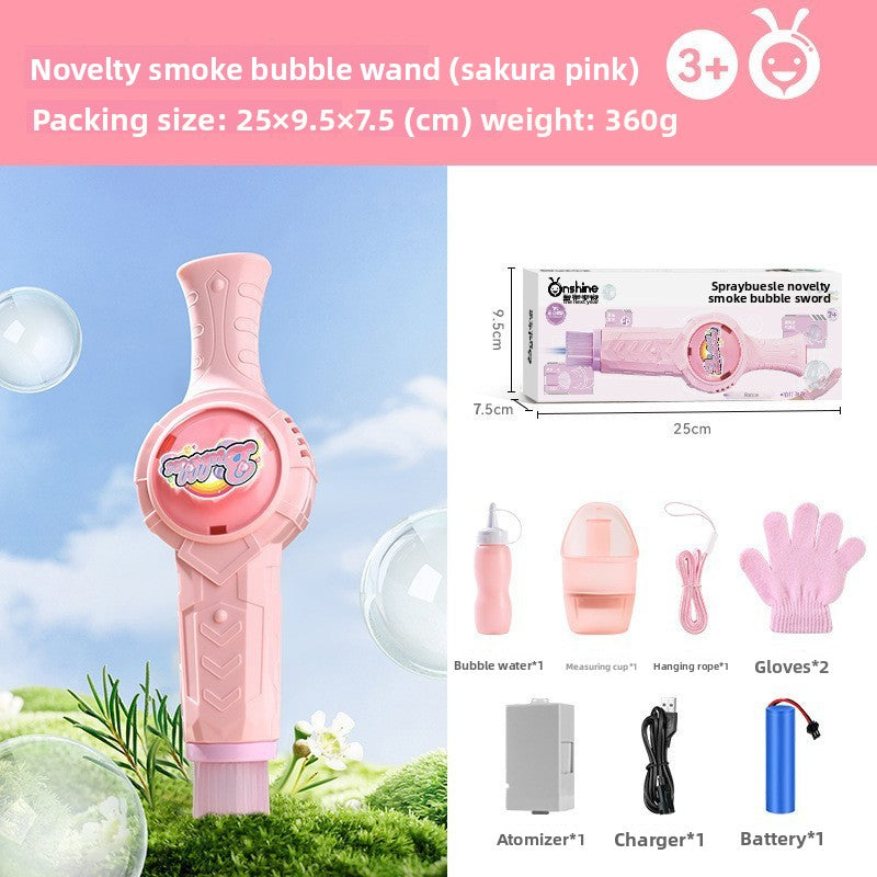 Onshine/Childhood Unlimited Smoke Bubble Machine Elastic Magic Wand Smoke Bubble Wand Gift Factory Direct Sales