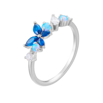 Opal Butterfly Ring