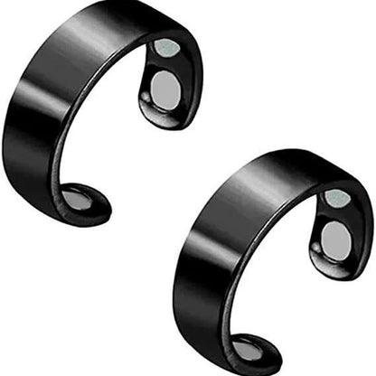 Open double magnet ring