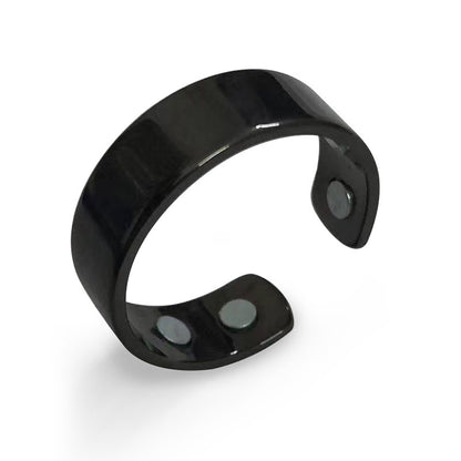 Open double magnet ring