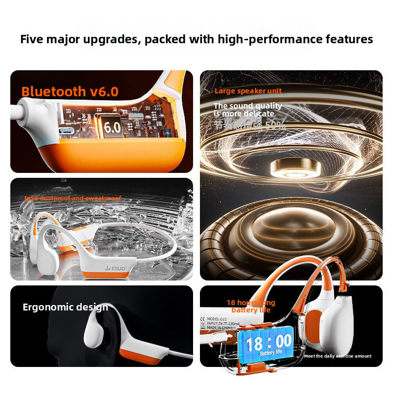 Open-Ear Air Conduction Bluetooth Headphones