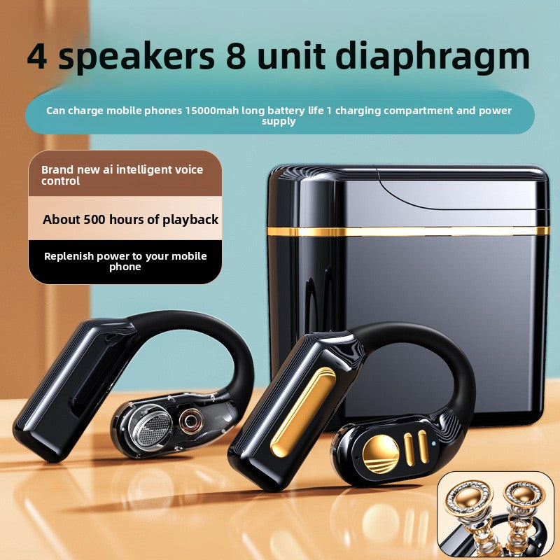 Open-Ear Bluetooth Headset with Voice Control