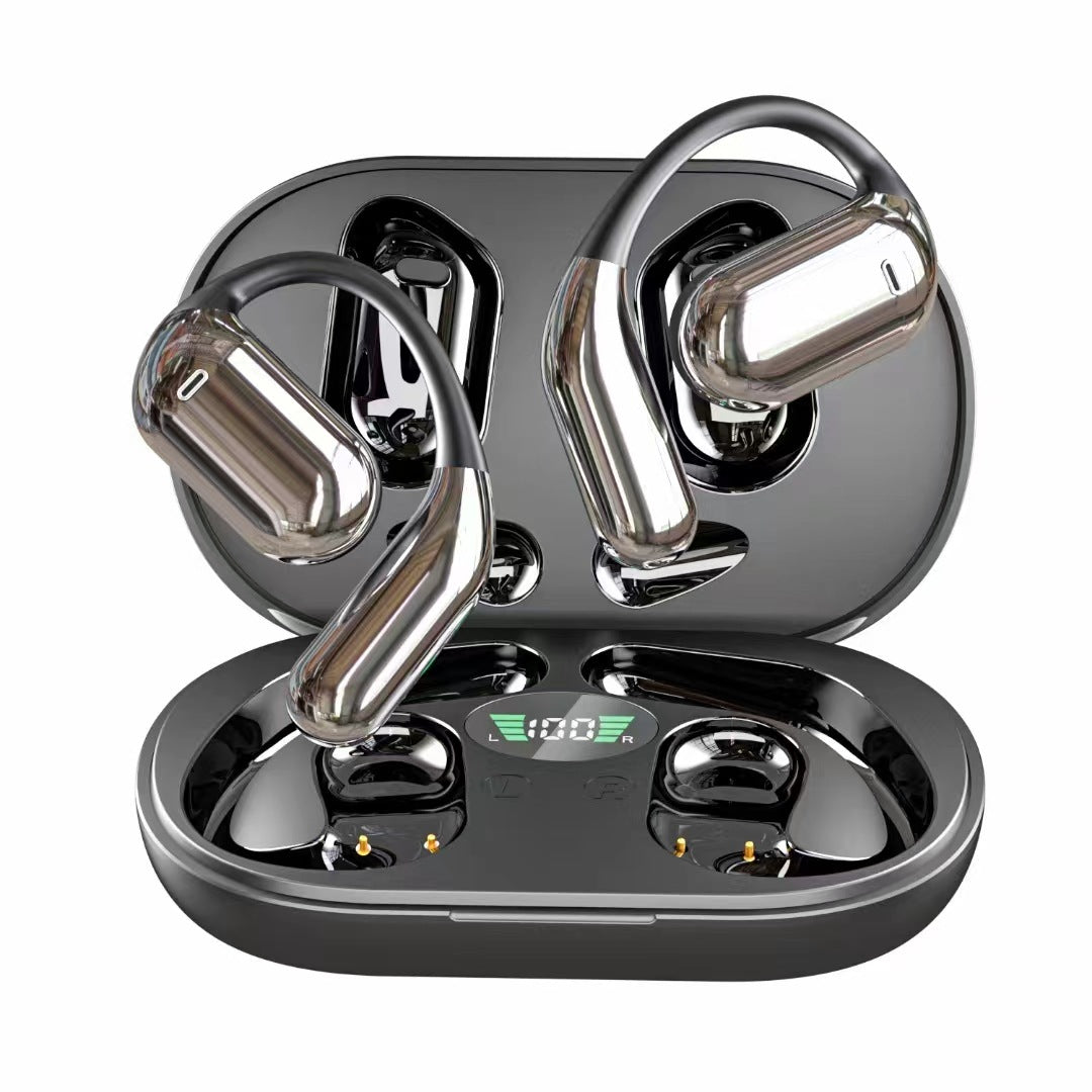 Open-Ear Wireless Bluetooth Headphones with AI Translation