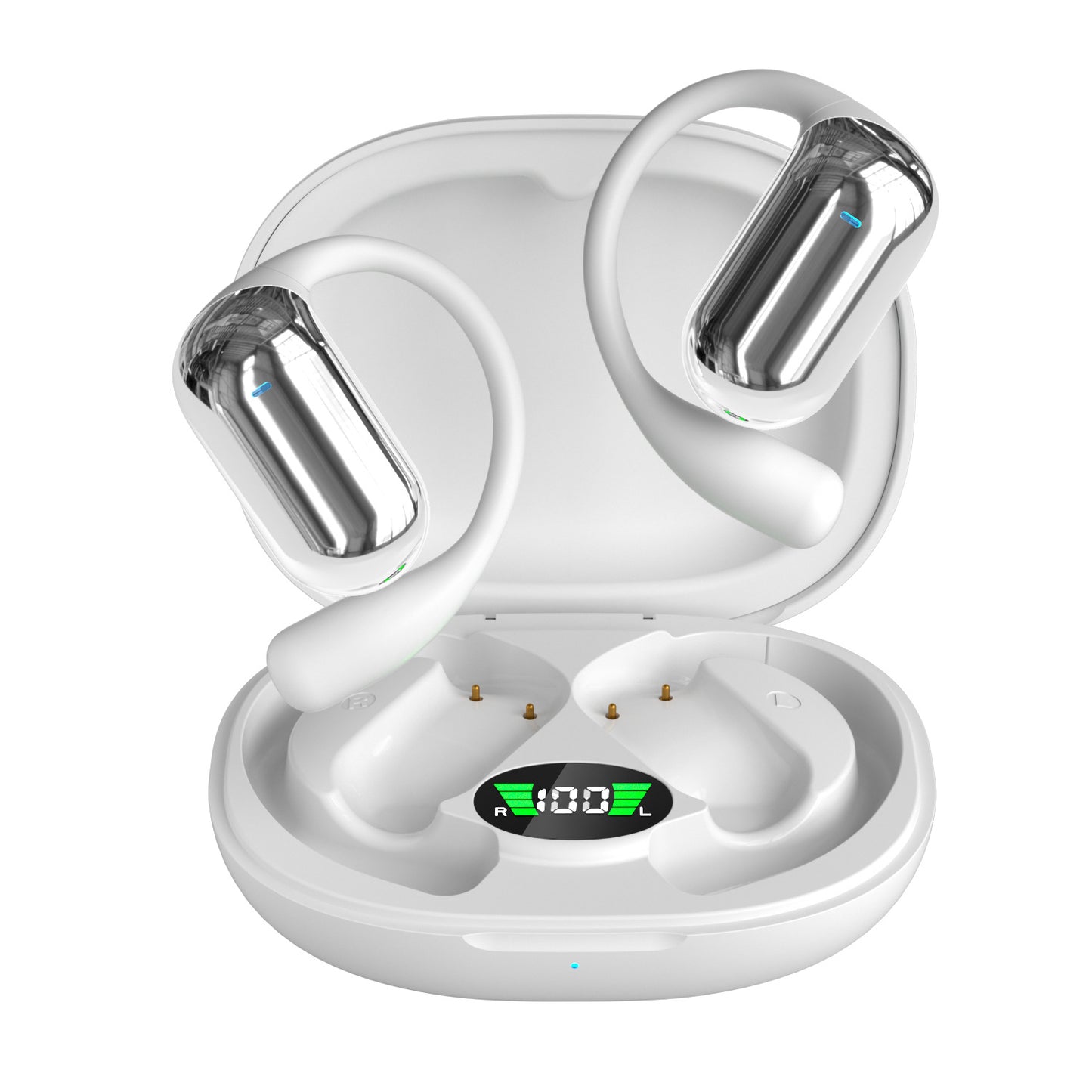 Open-Ear Wireless Bluetooth Headphones with AI Translation