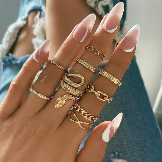 Open-ended ring set