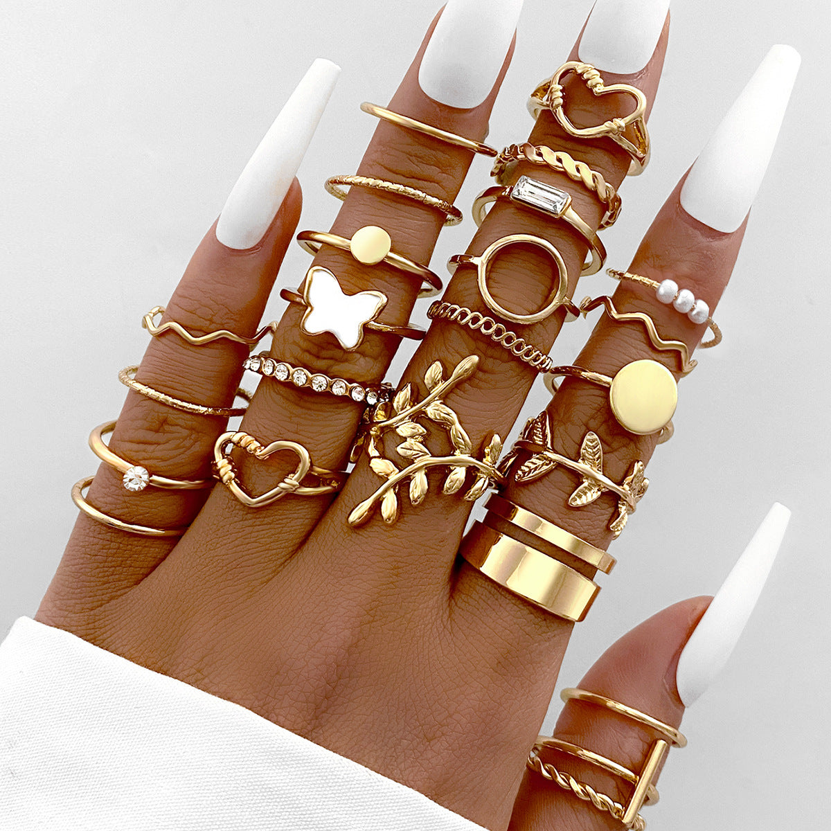 Open-ended ring set