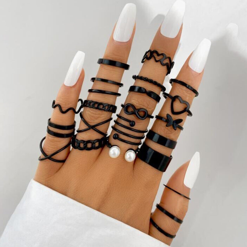 Open-ended ring set