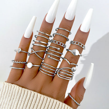 Open-ended ring set