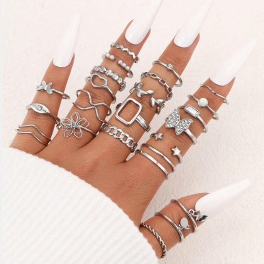 Open-ended ring set