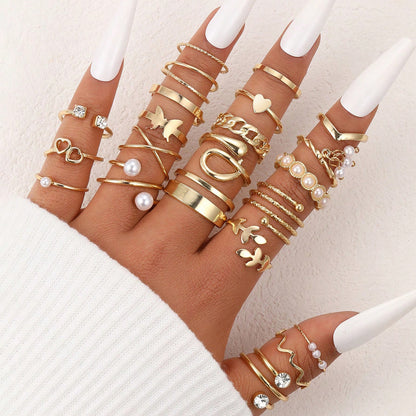 Open-ended ring set