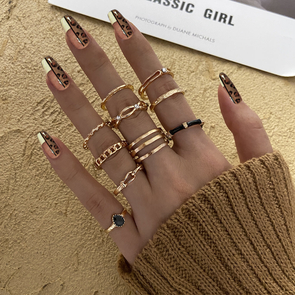 Open-ended ring set