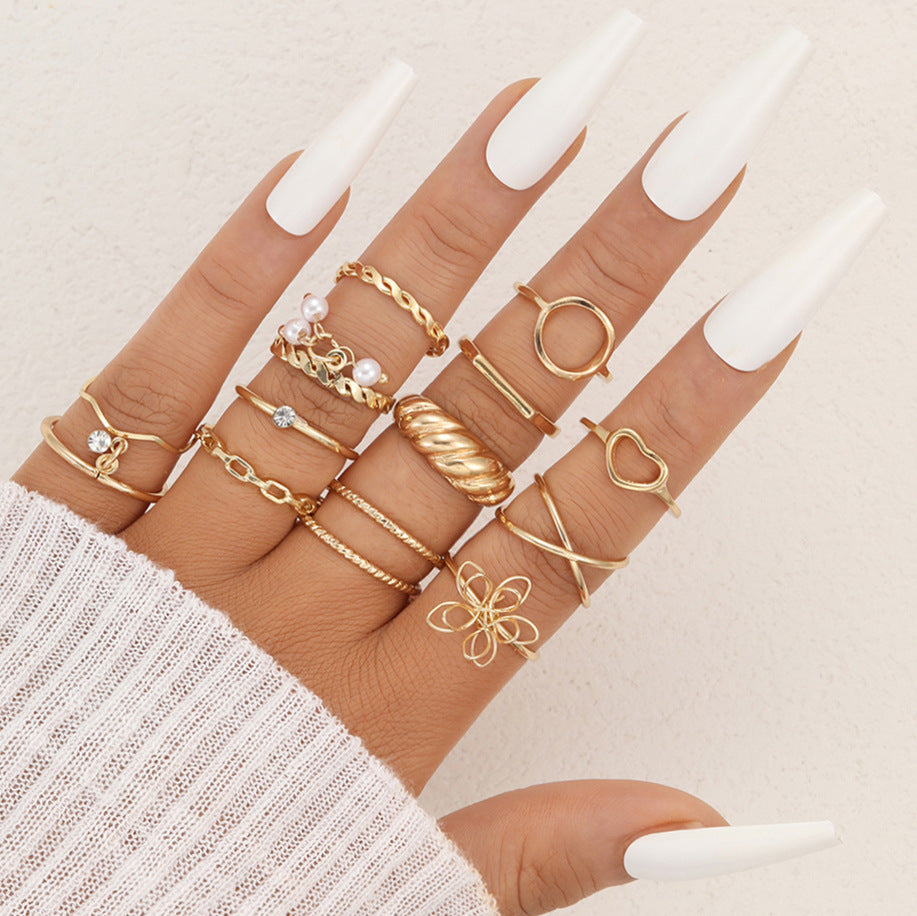 Open-ended ring set