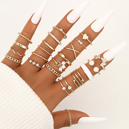 Open-ended ring set