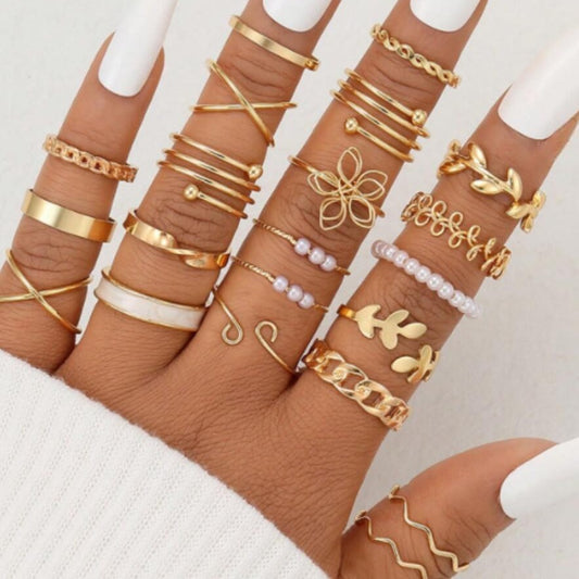 Open-ended ring set