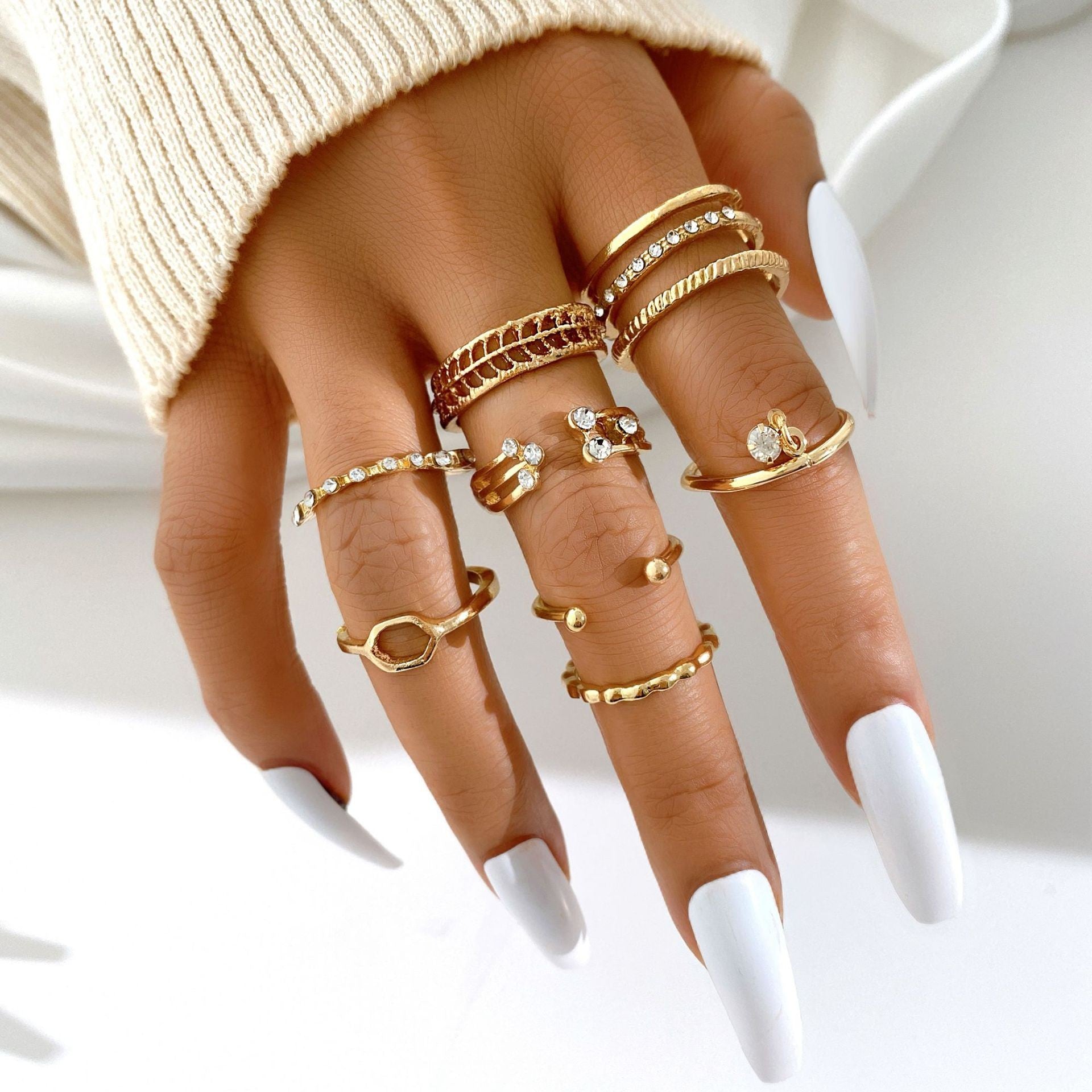 Open-ended ring set