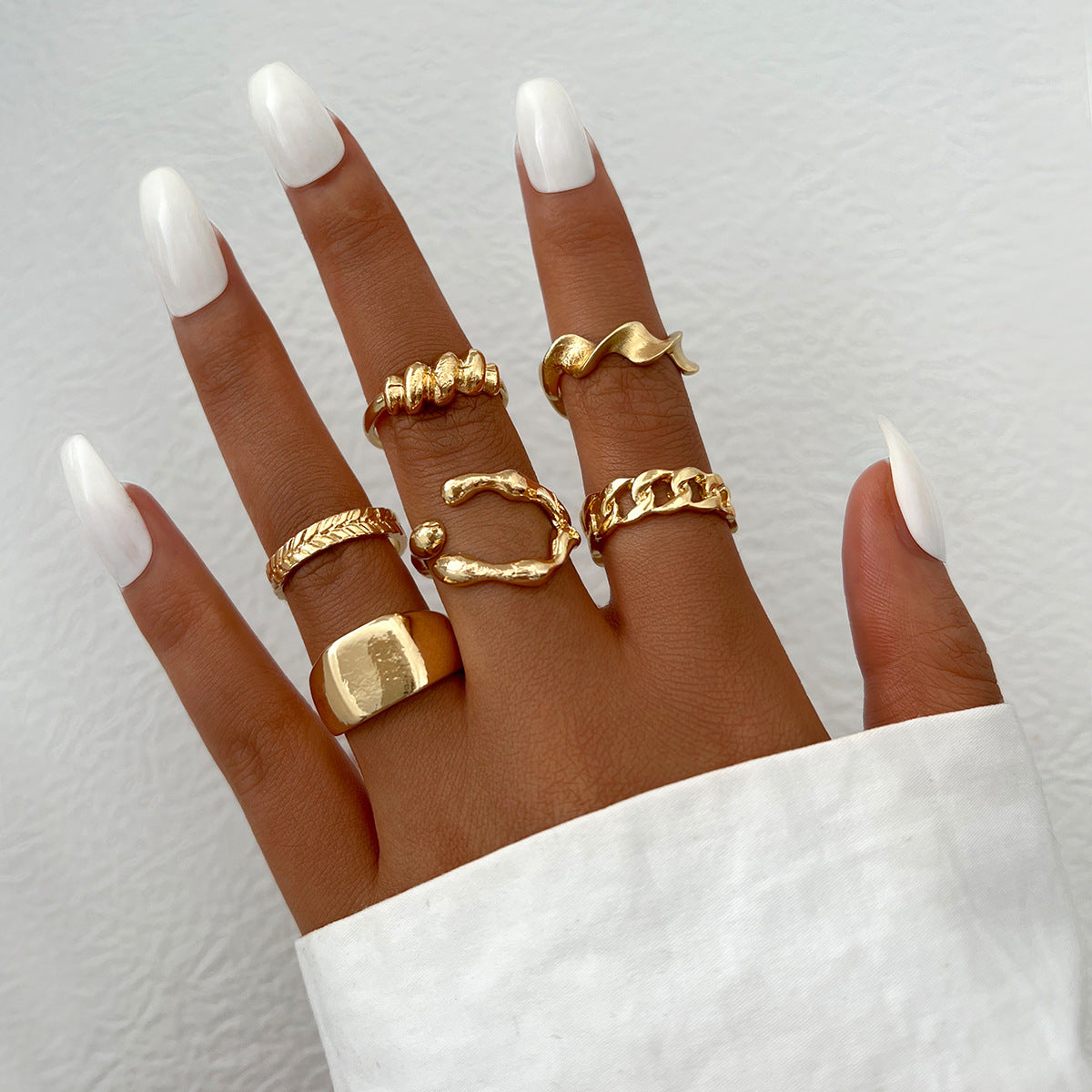Open-ended ring set