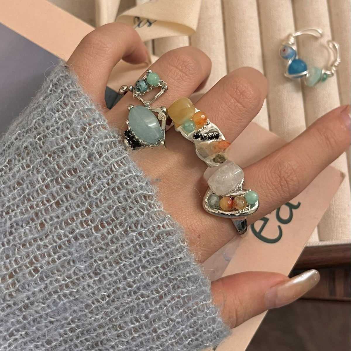 Open-ended stacked ring