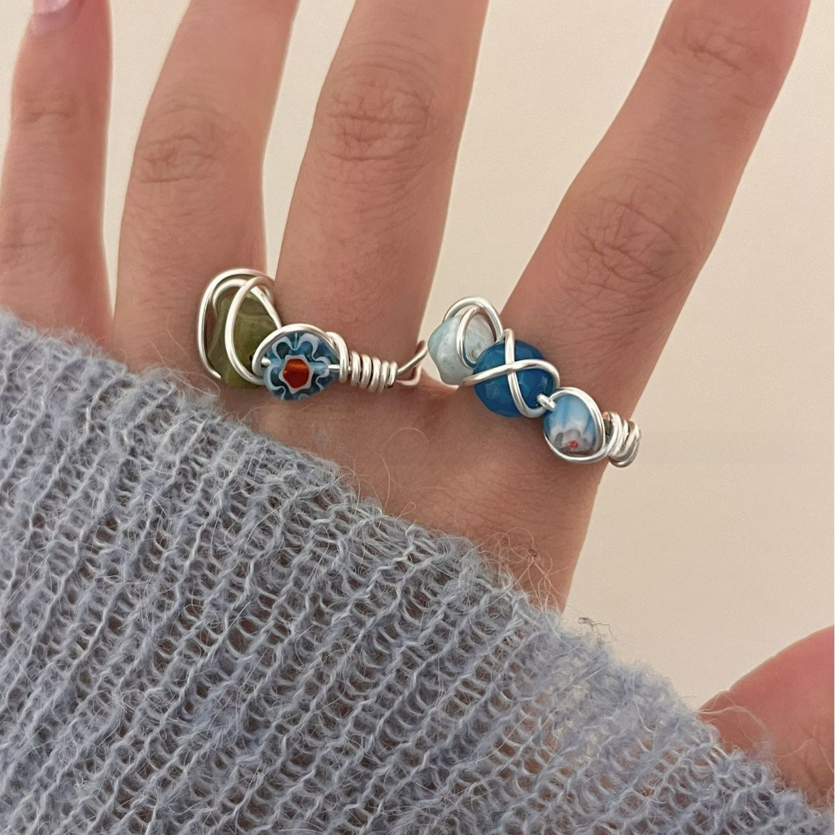 Open-ended stacked ring