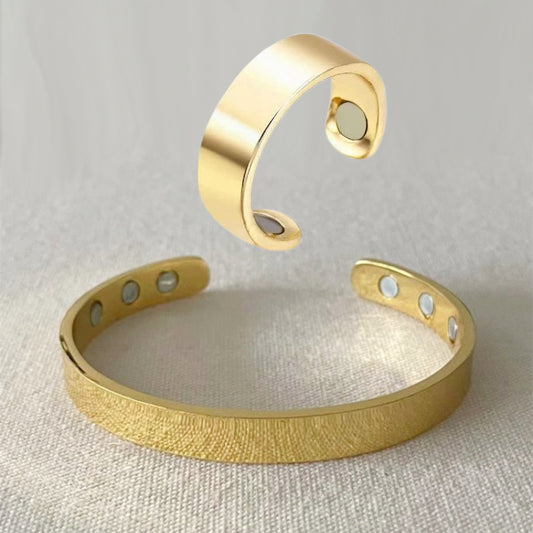 Open magnetic ring bracelet