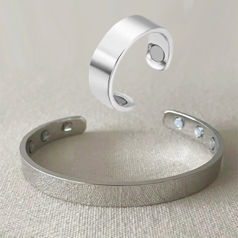 Open magnetic ring bracelet