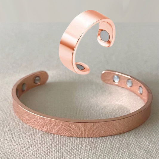 Open magnetic ring bracelet