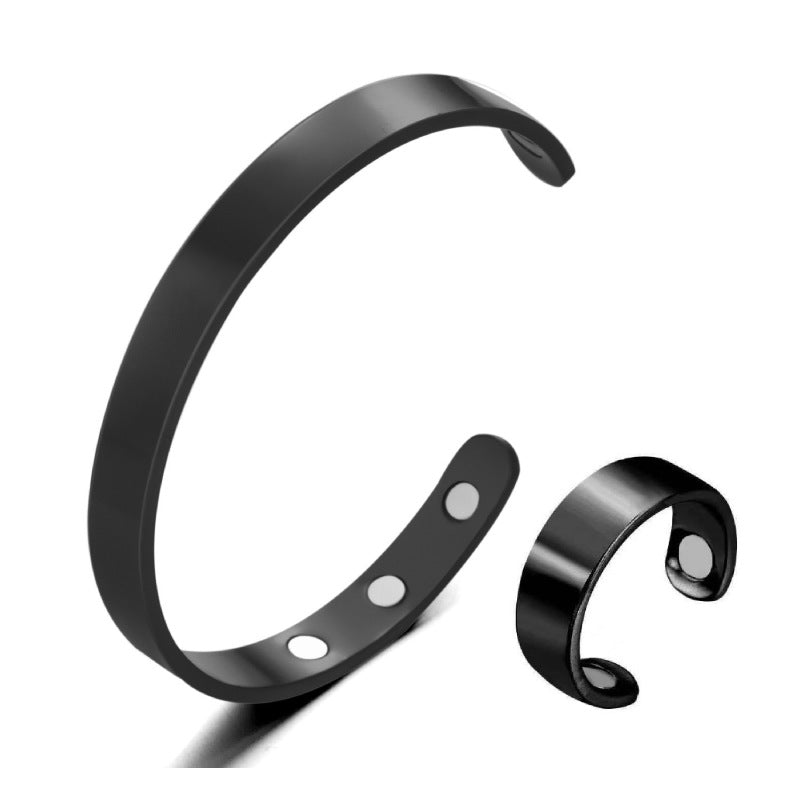 Open magnetic ring bracelet