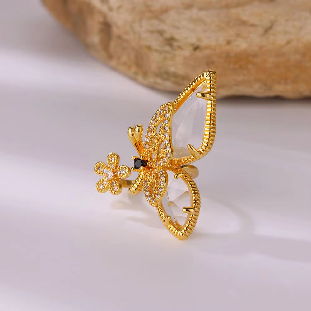Open-mouthed Butterfly Ring