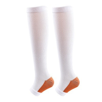 Open Toe Compression Socks Elastic Sports Socks for Men Women