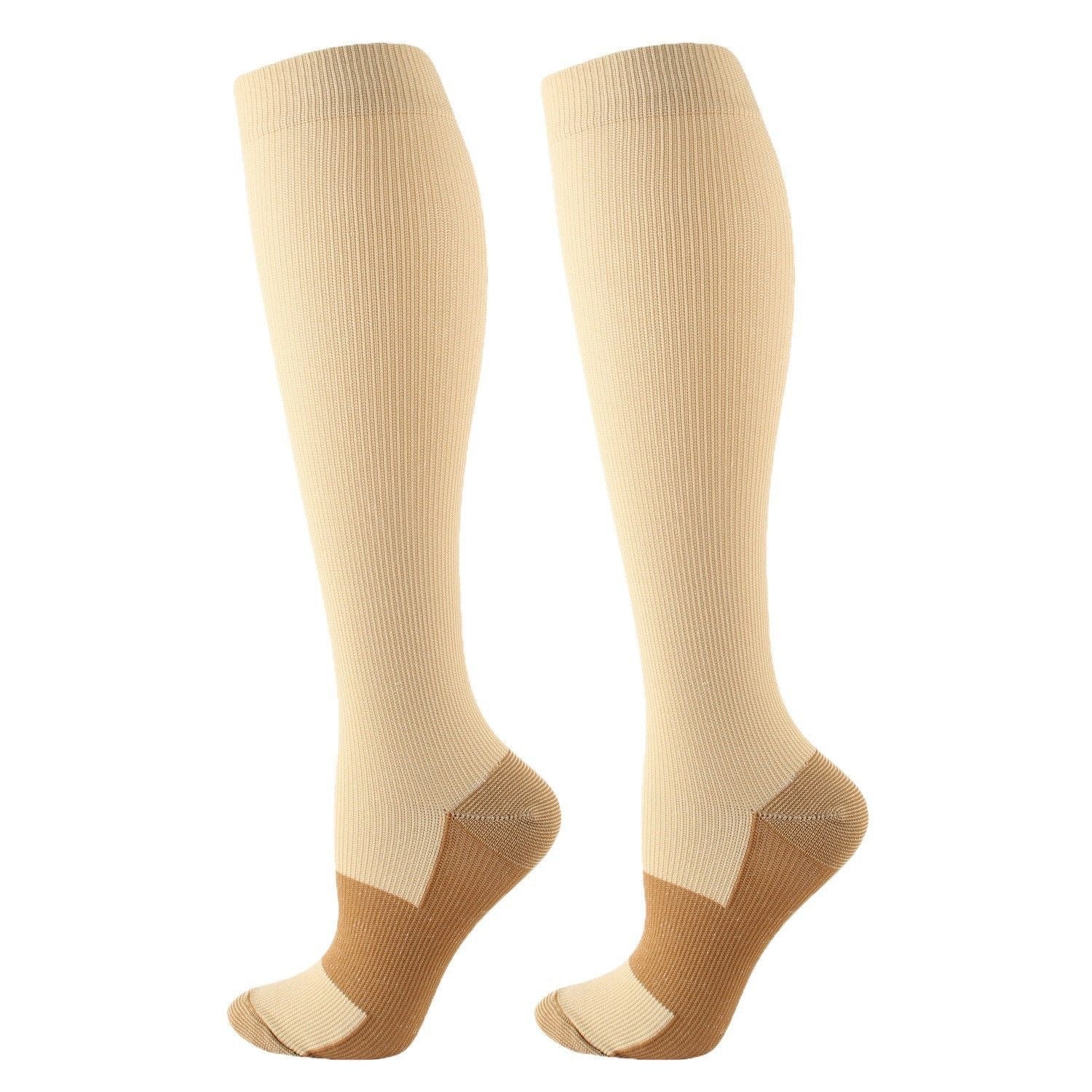 Open Toe Compression Socks Elastic Sports Socks for Men Women