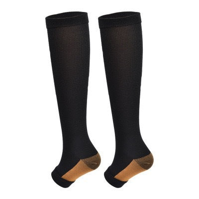 Open Toe Compression Socks Elastic Sports Socks for Men Women