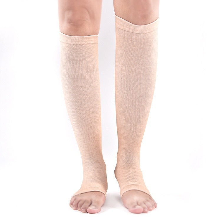 Open Toe Compression Socks Elastic Sports Socks for Men Women