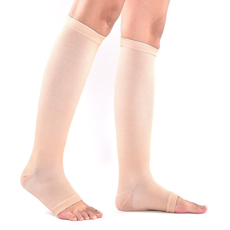 Open Toe Compression Socks Elastic Sports Socks for Men Women