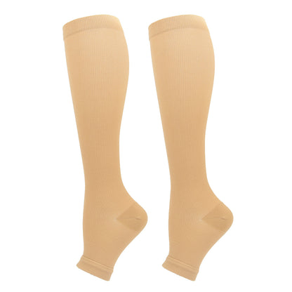 Open-Toe Compression Socks for Sports
