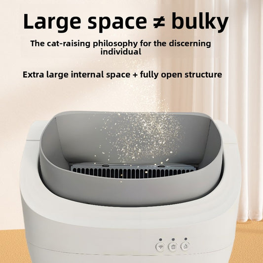 Open-top cat litter box