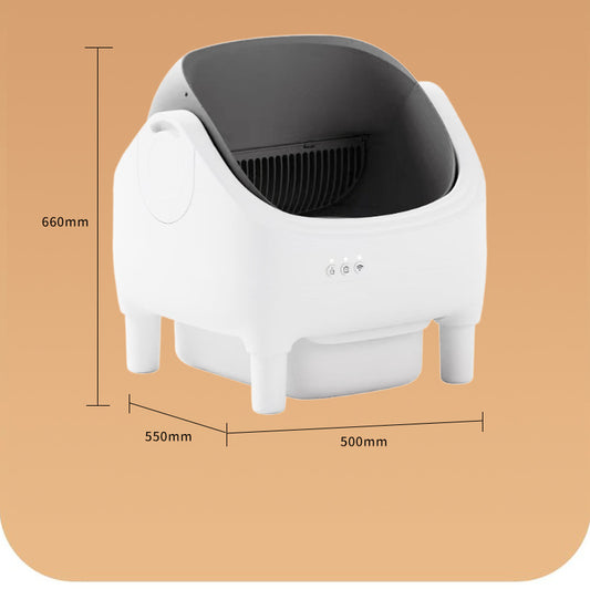 Open-top cat litter box