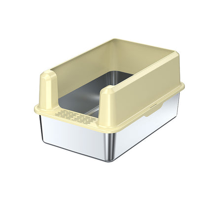 Open-top litter box