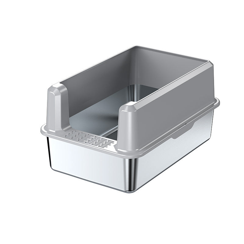 Open-top litter box
