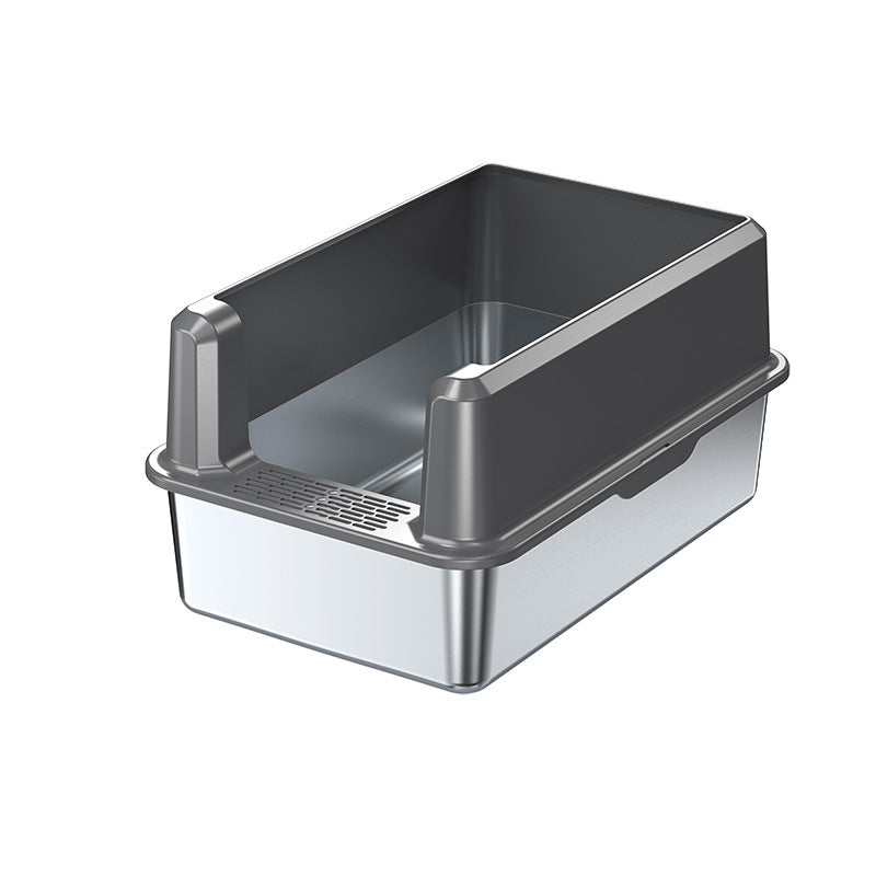Open-top litter box