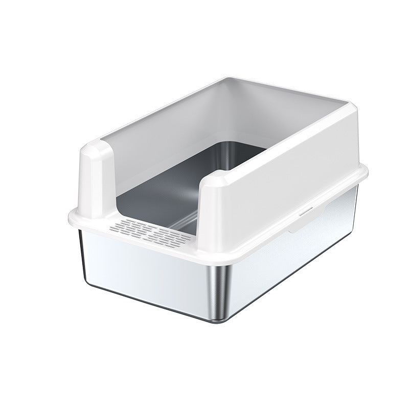Open-top litter box