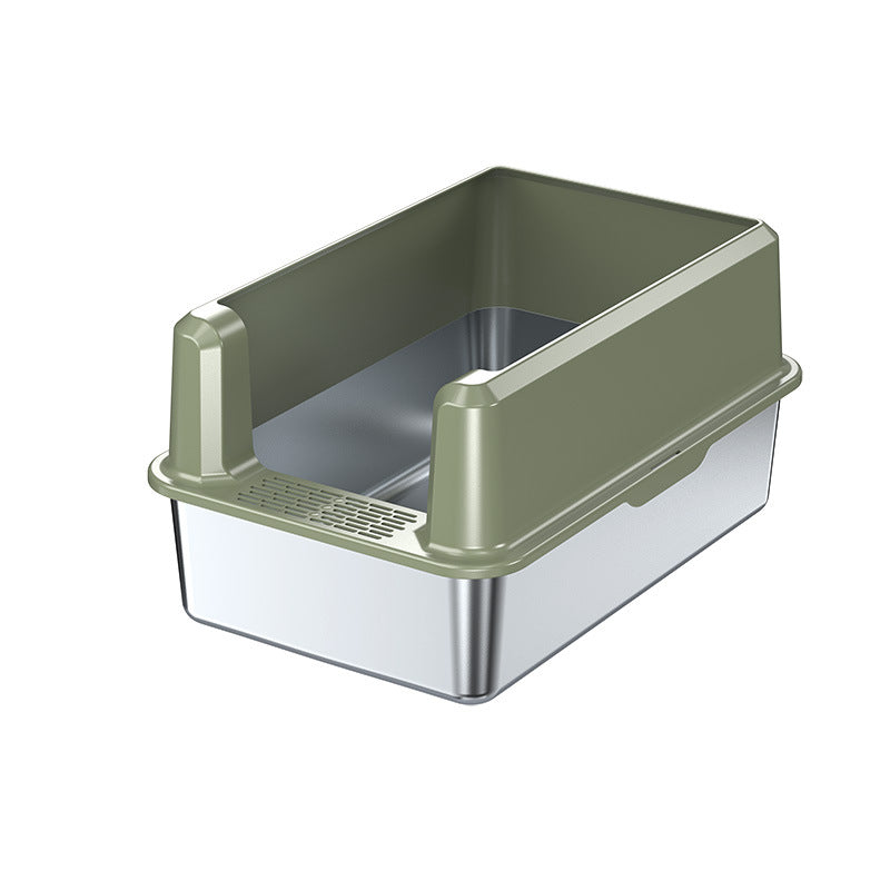 Open-top litter box