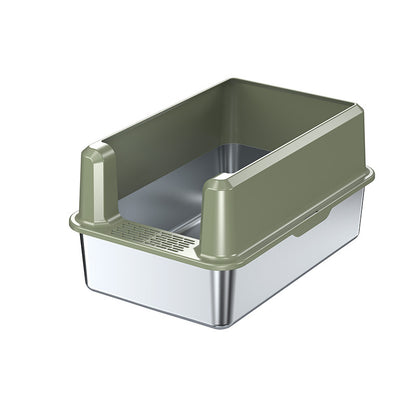 Open-top litter box