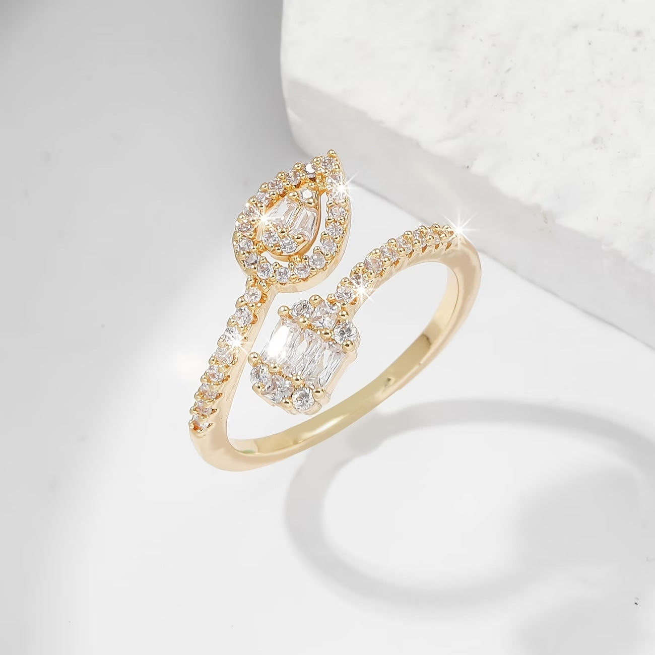 Opening adjustable ring