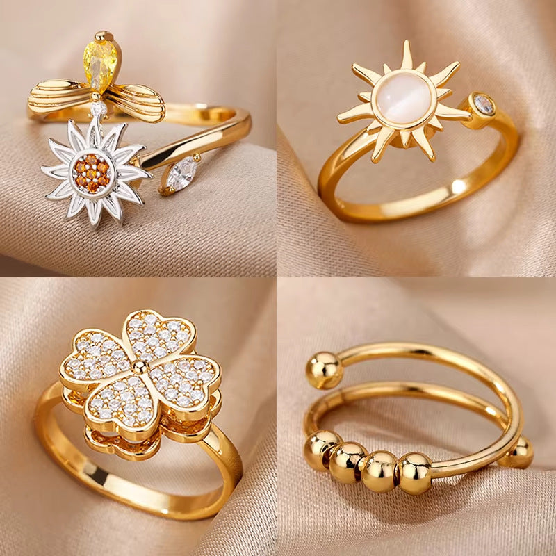 Opening Flower Ring