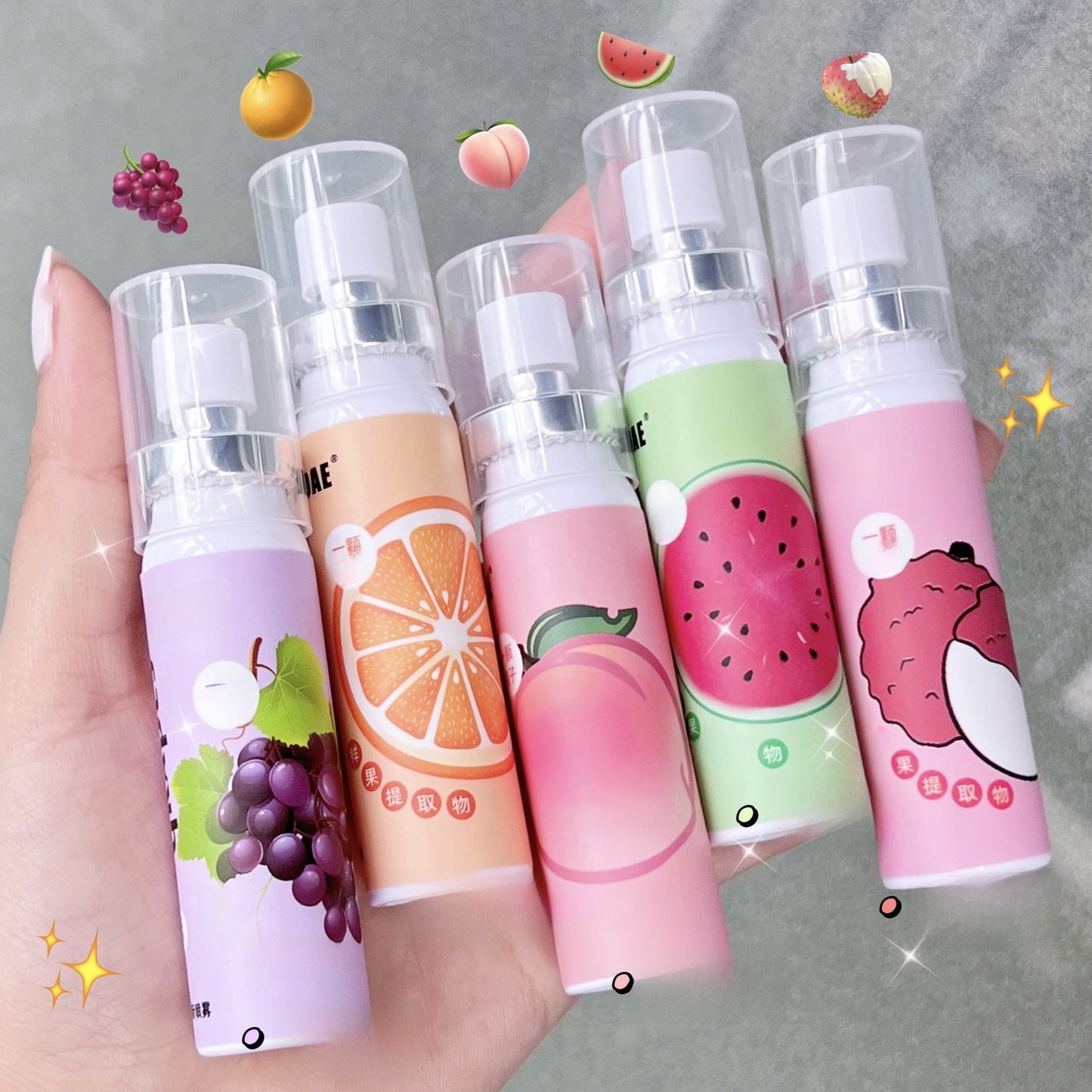 Oral spray with fruit flavor