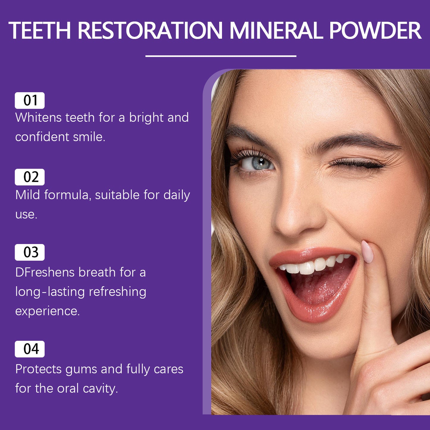 ORALHOE Purple Dental Powder