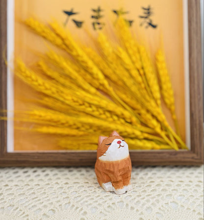 Orange cat figurine