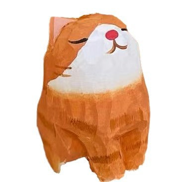 Orange cat figurine